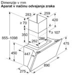 POŠEVNA STENSKA NAPA BOSCH DWK91LT20 - slika 7